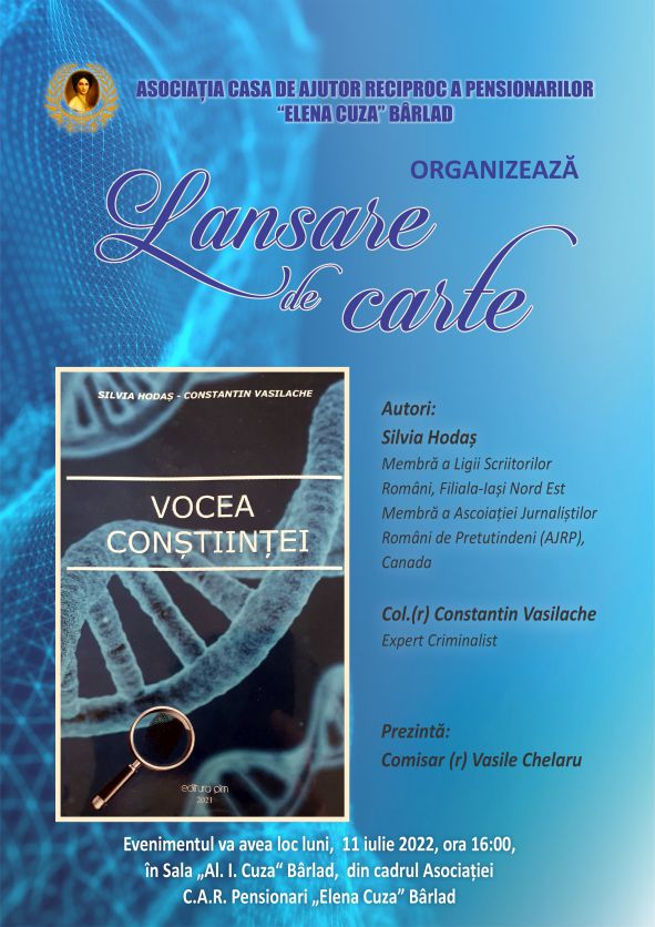 Lansare de carte: "VOCEA CONȘTIINȚEI"